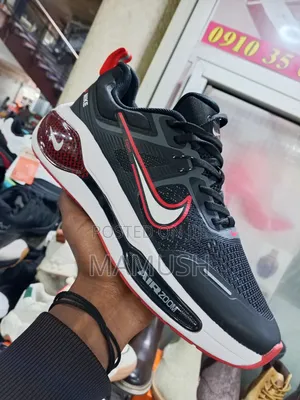 Photo - This Is Anike Air Zoom in White and Red in Ablack