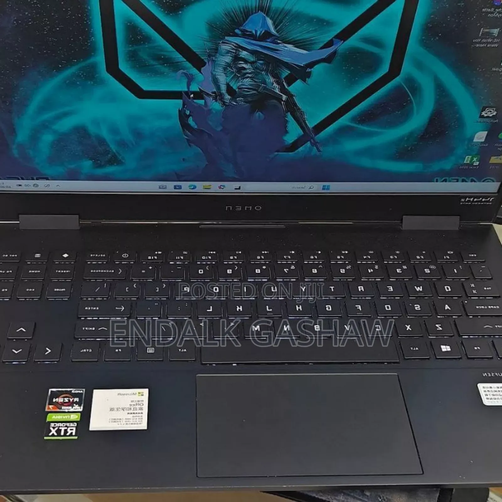 New Laptop HP Omen 15 16GB AMD Ryzen 7 SSD 512GB