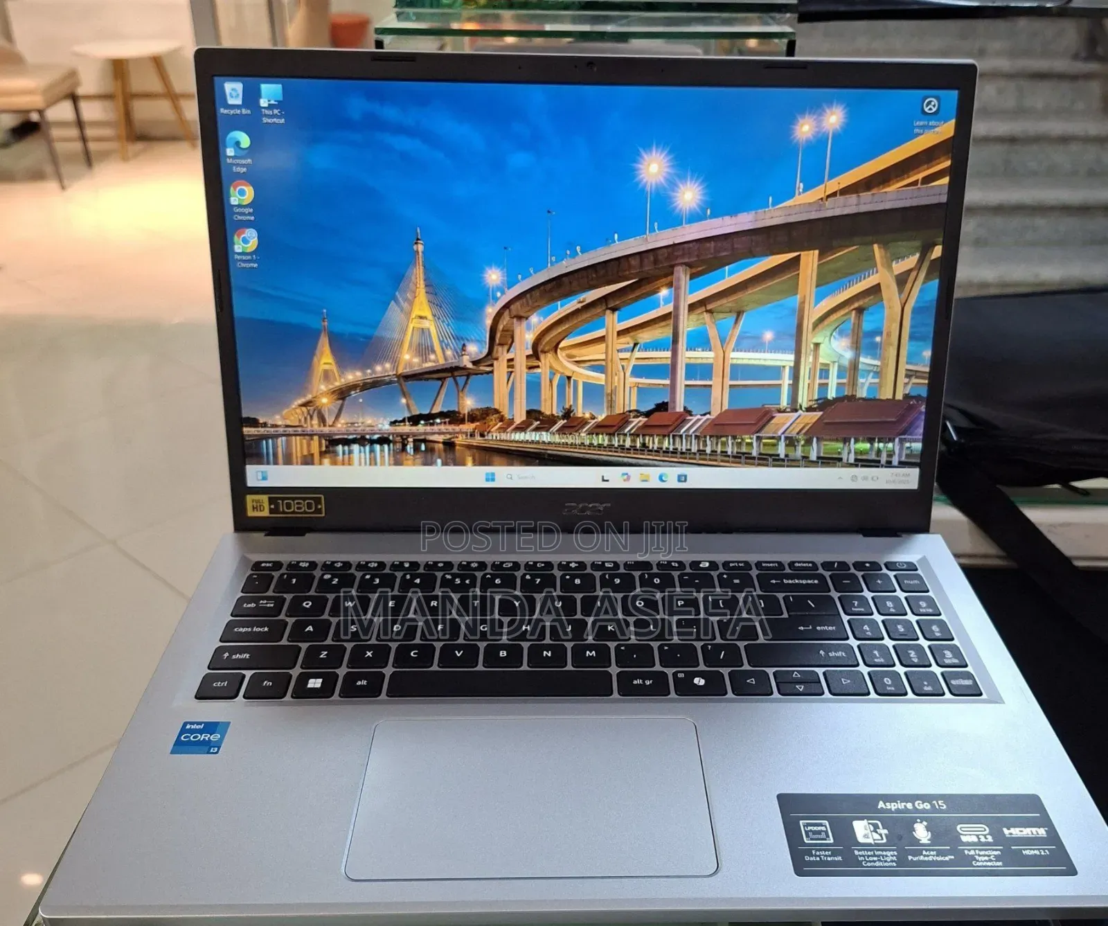 New Laptop Acer Aspire 1 8GB Intel Core I3 SSD 256GB