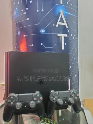 Photo - Playstation 4 Slim ጄ ል ብ ሬ ክ ያለቀለት ከፍቶ መጫወት ብቻ