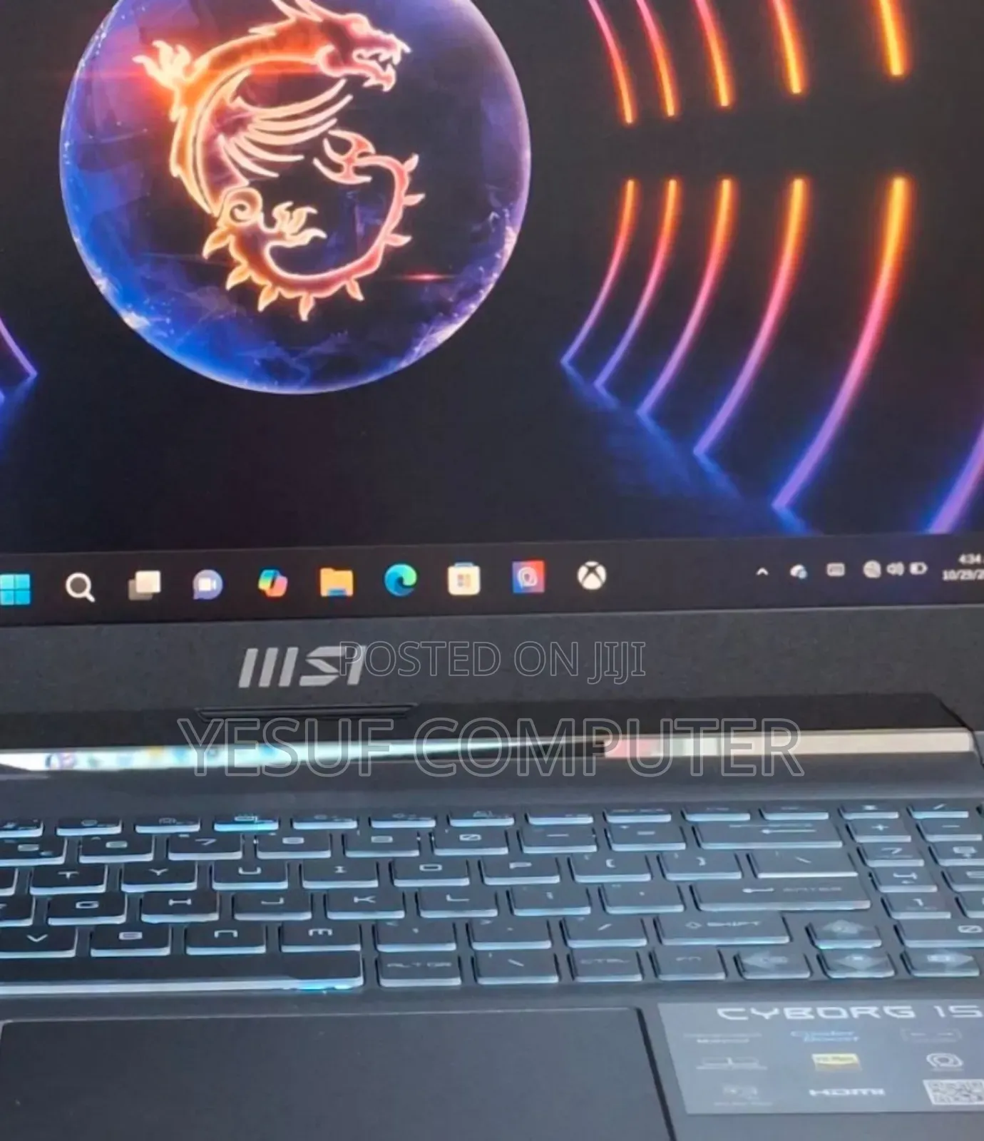 New Laptop MSI Cyborg 15 16GB Intel Core i7 SSD 512GB