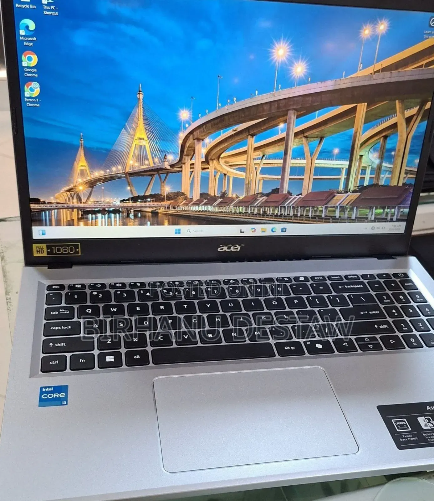 New Laptop Acer 8GB Intel Core I3 SSD 256GB