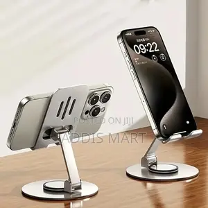 Photo - Adjustable Cell Phone Stand Anti Slip Foldable Desktop Phone Holder