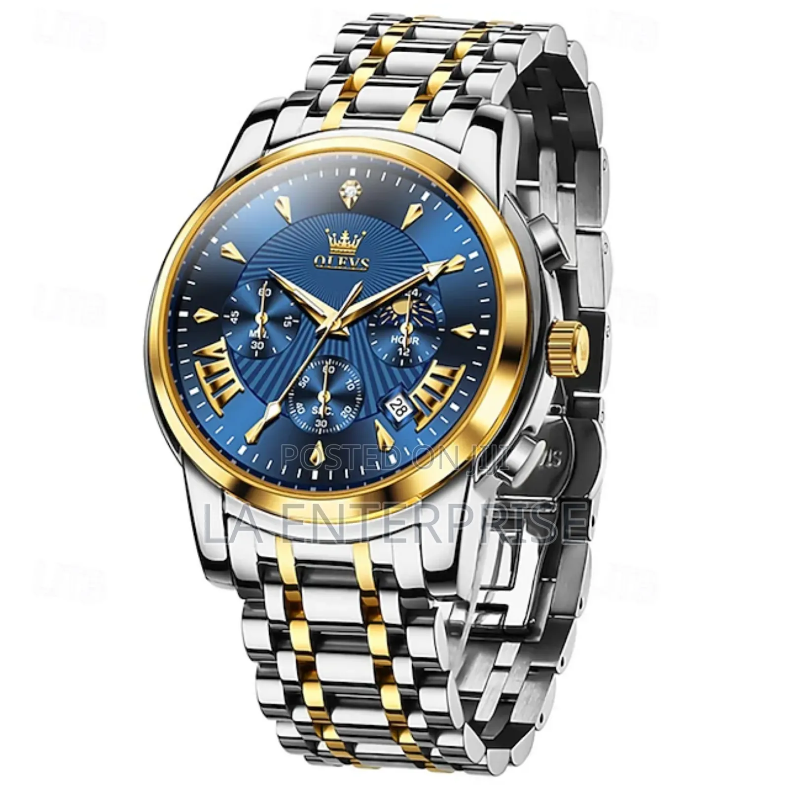 Olevs Silver Quartz Watch