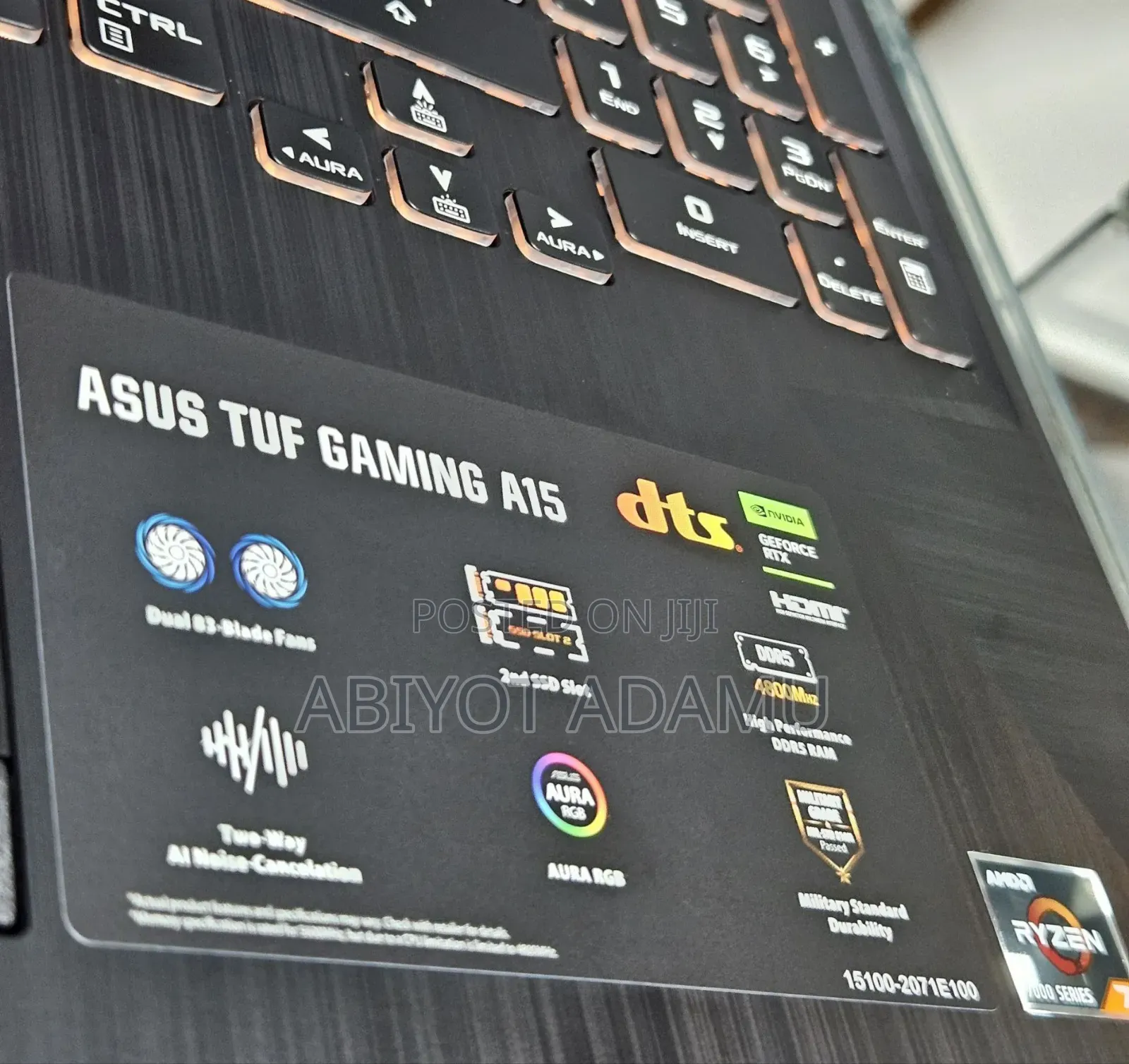 New Laptop Asus TUF Gaming A15 4GB Nvidia SSD 512GB