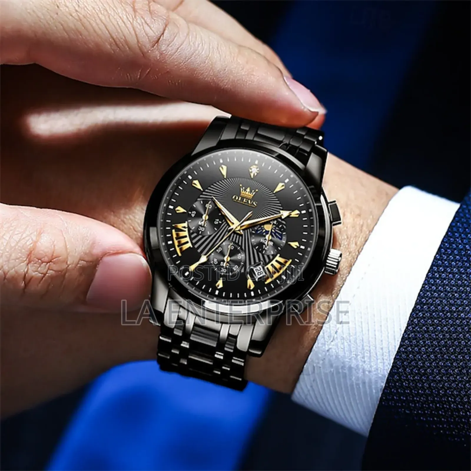 Olevs Fullblack Watch