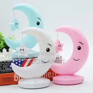 Photo - Led Moon Boat Night Light for Boys and Girls Cute Decor Bedroom