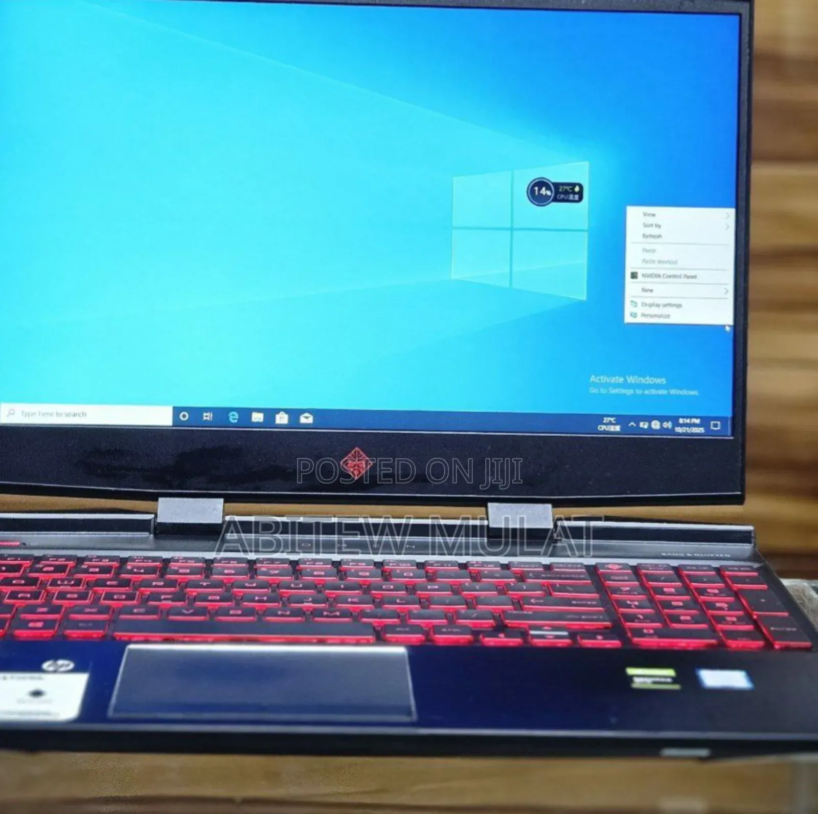 New Laptop HP Omen 15 16GB Intel Core I5 SSD 512GB