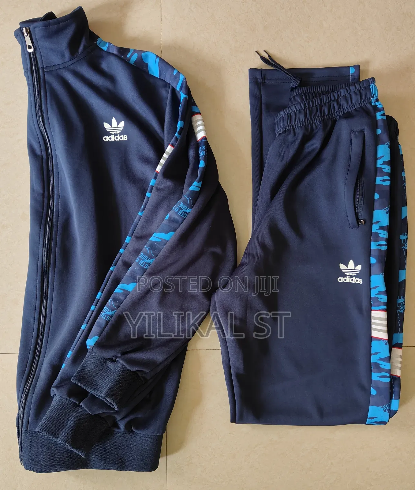 Zipper Adidas Jacket + Jogger Complet