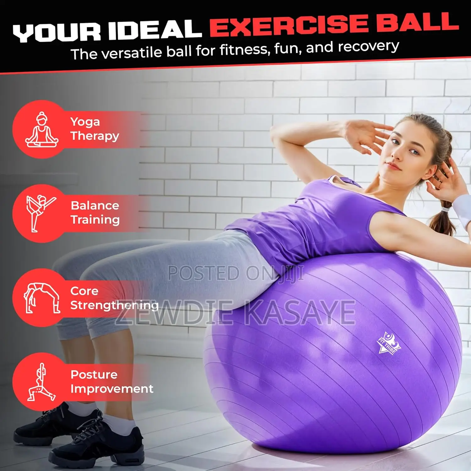 Yoga Ball/ Gym Ball 65 Cm