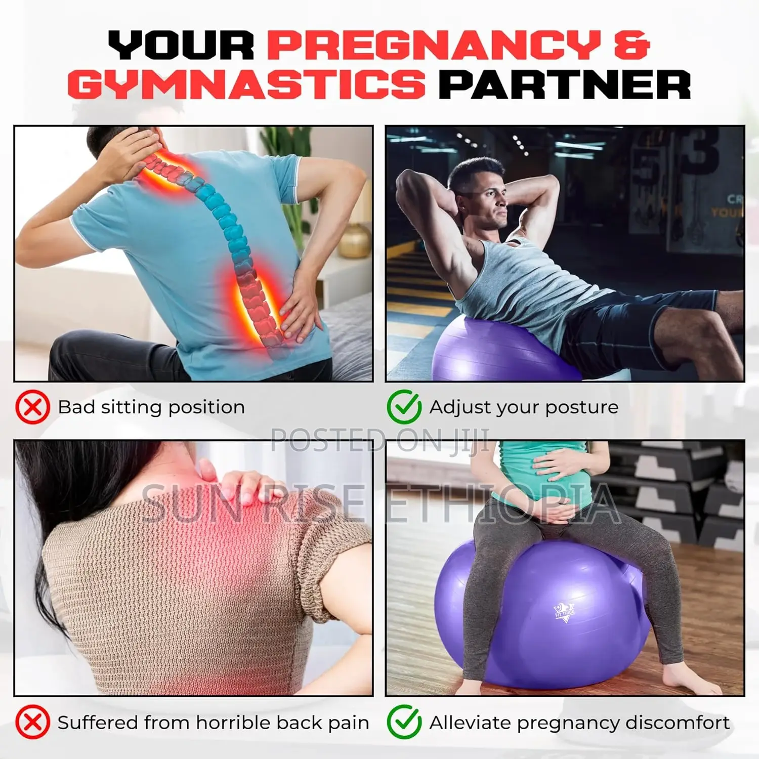 Yoga Ball/ Gym Ball 65 Cm