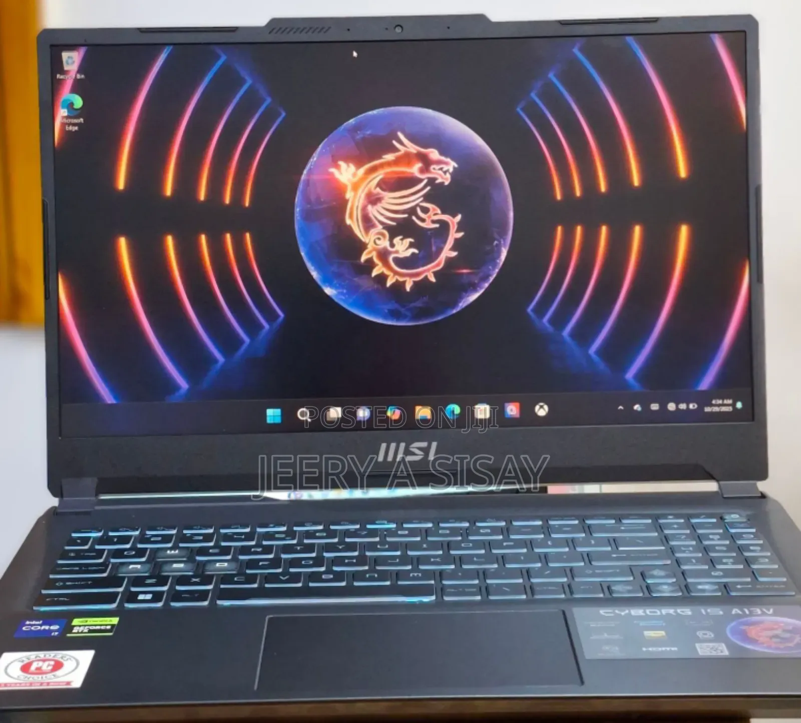 New Laptop MSI Pulse GL66 16GB Intel Core I7 SSD 512GB