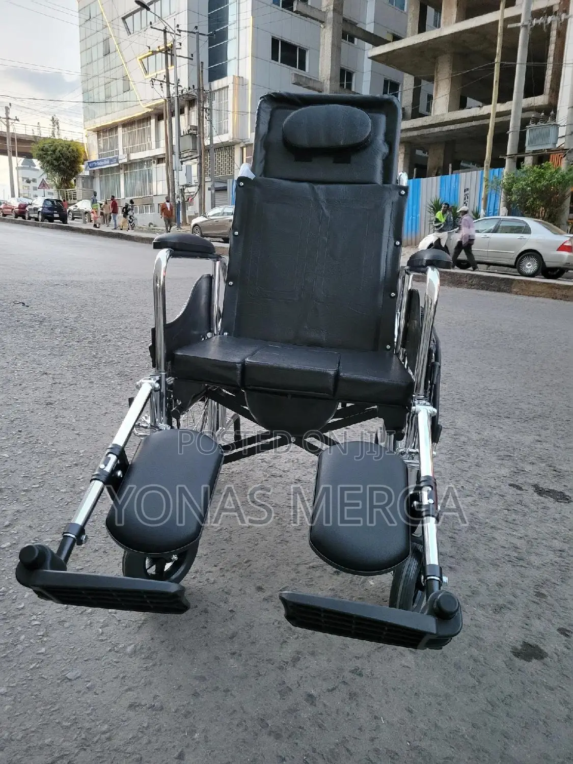 Toilet Wheelchair顛凸folding Bathroom囗窑wheels Set Back on Frame
