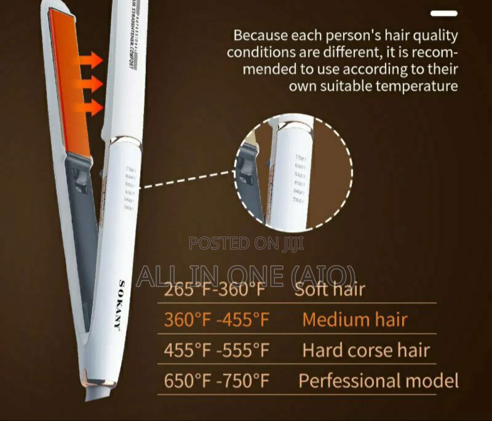 Sokany Professional Hair Straightener