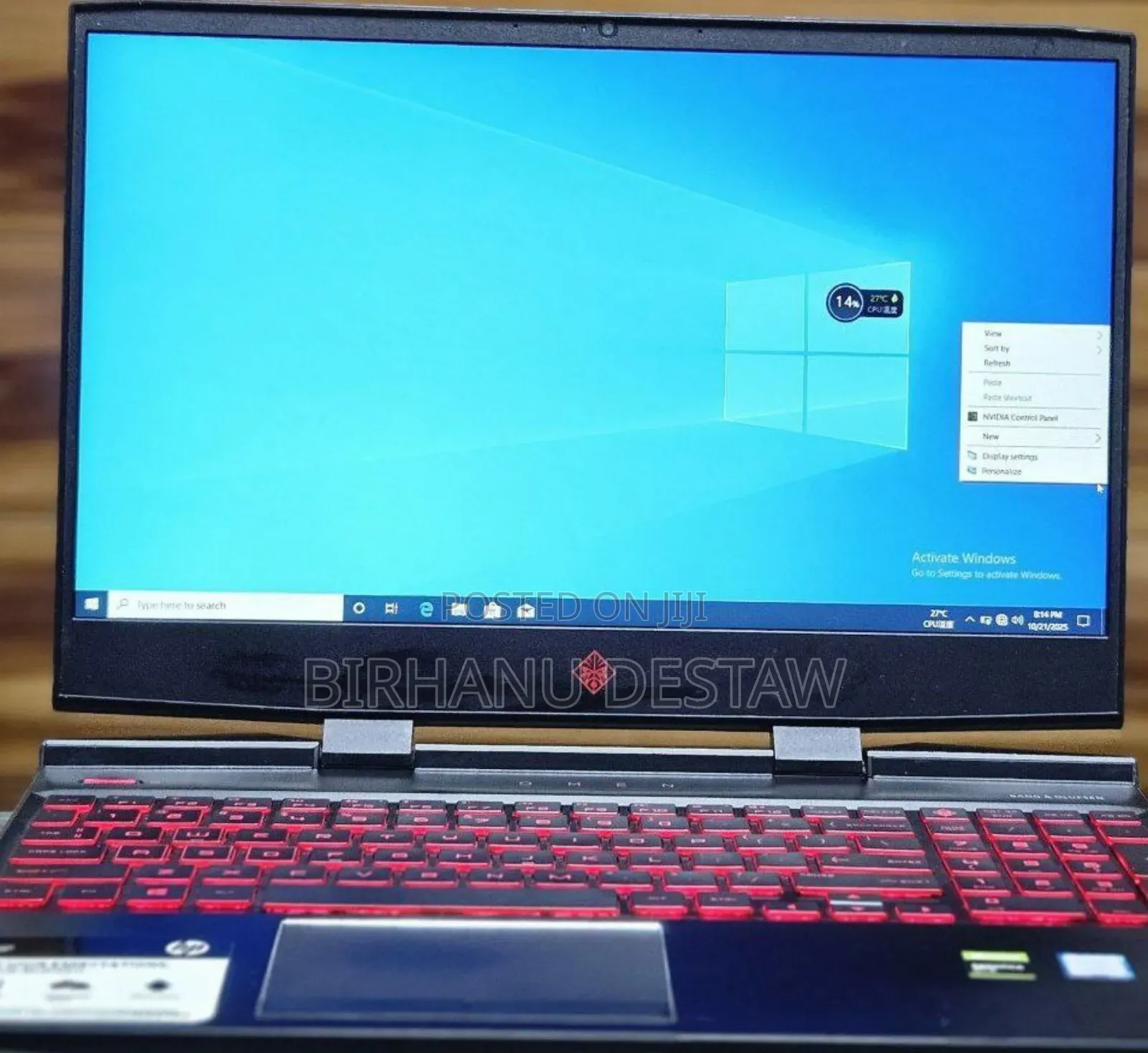 New Laptop HP Omen 15 16GB Intel Core I5 SSD 512GB