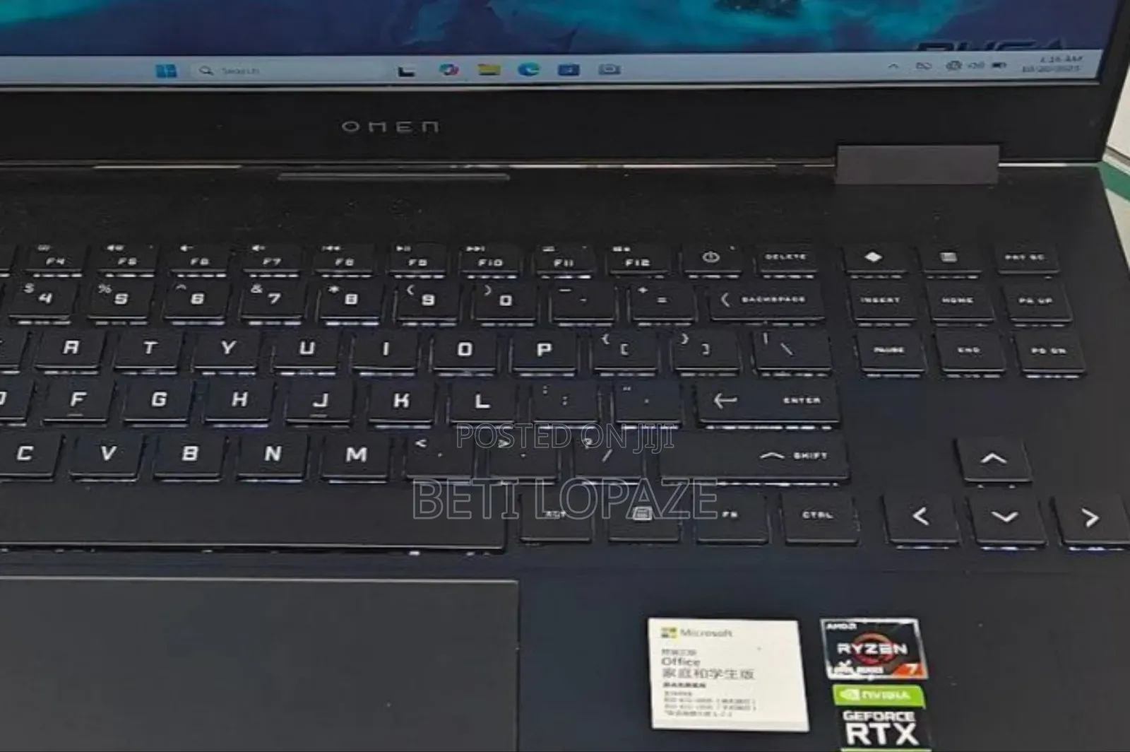 New Laptop HP Omen 15 16GB AMD Ryzen 7 SSD 512GB