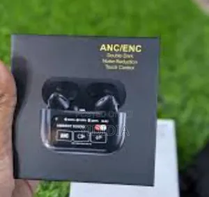 Photo - Black A9 Pro Smart Touchscreen Anc/Enc Airpods