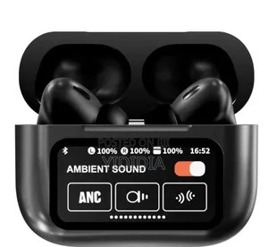 Black A9 Pro Smart Touchscreen Anc/Enc Airpods