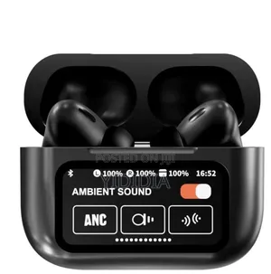 Black A9 Pro Smart Touchscreen Anc/Enc Airpods
