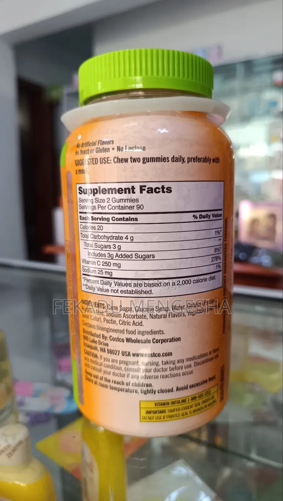 Vitamin C 250mg Adult Gummies-Kirkiland