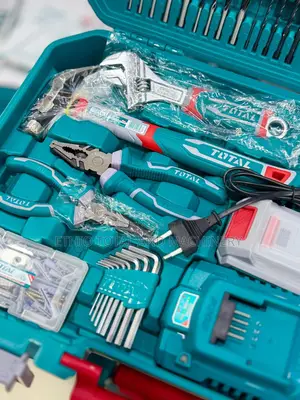 Total 168-Piece Cordless Drill and Hand Tools Set.
