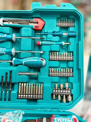 Total 168-Piece Cordless Drill and Hand Tools Set.