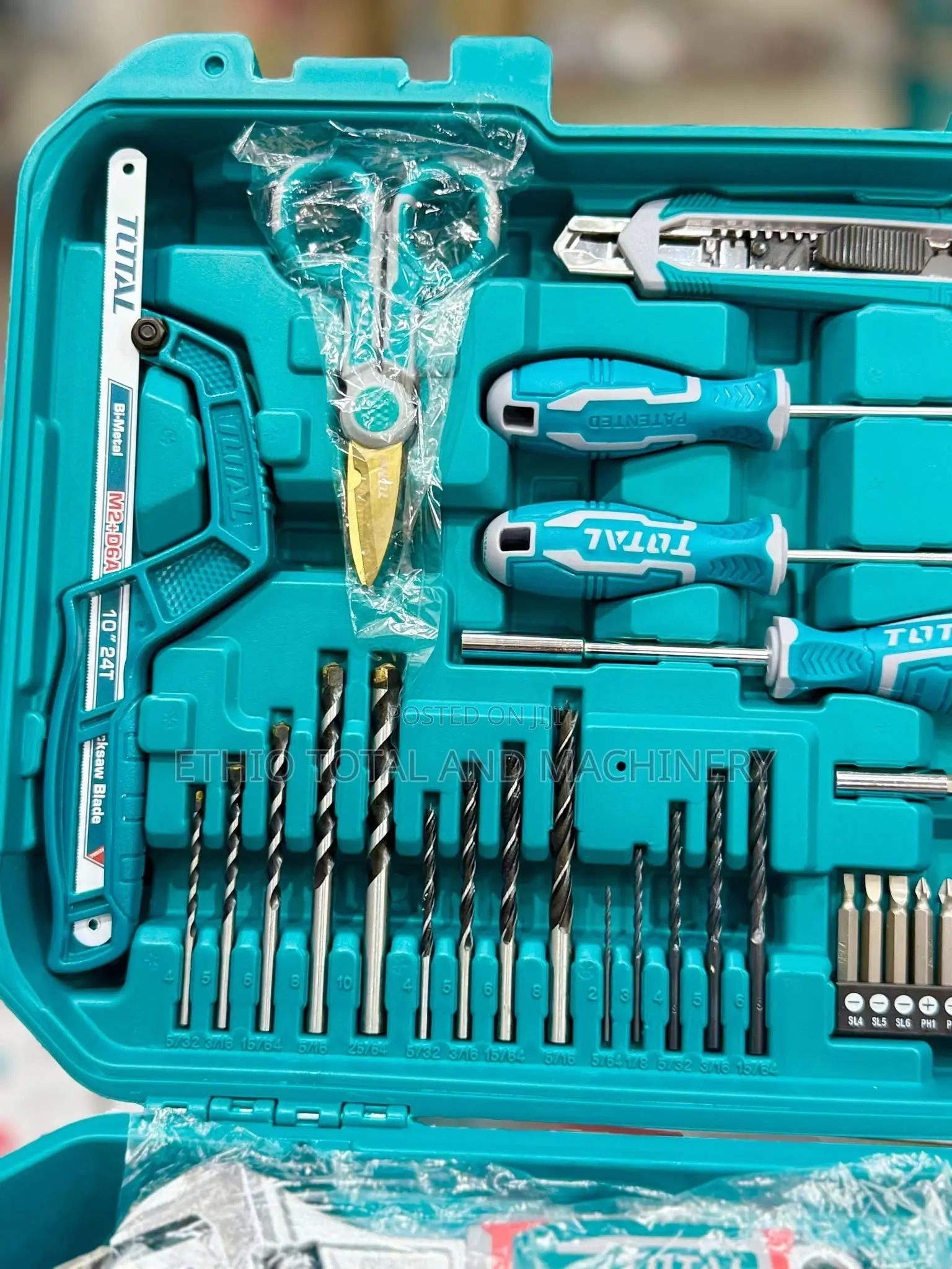 Total 168-Piece Cordless Drill and Hand Tools Set.