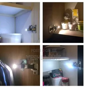 Photo - Led Hinged Lamp, Creative Home Cabinet Kitchen Cupboard Indoor Room