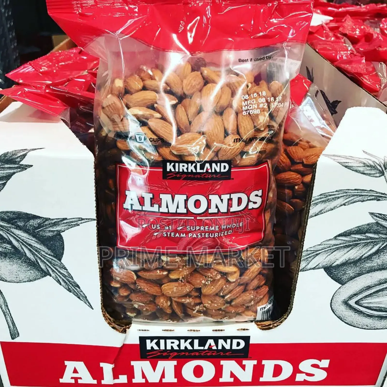 Whole Almonds Nuts[1.36 Kg] Kirkland Signature