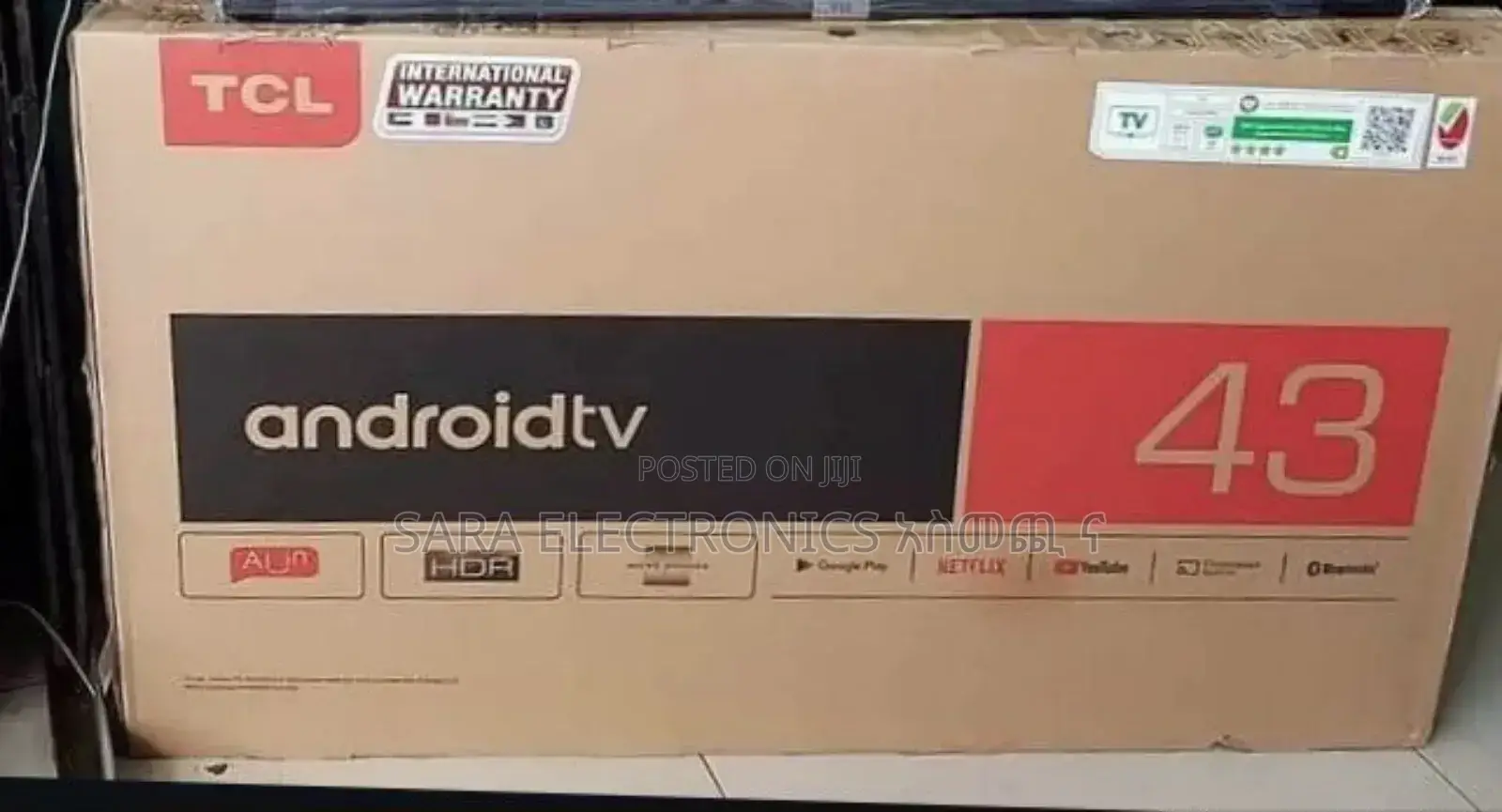 Tcl 43" Android Tv New Model ◇◇☆Free Delivery