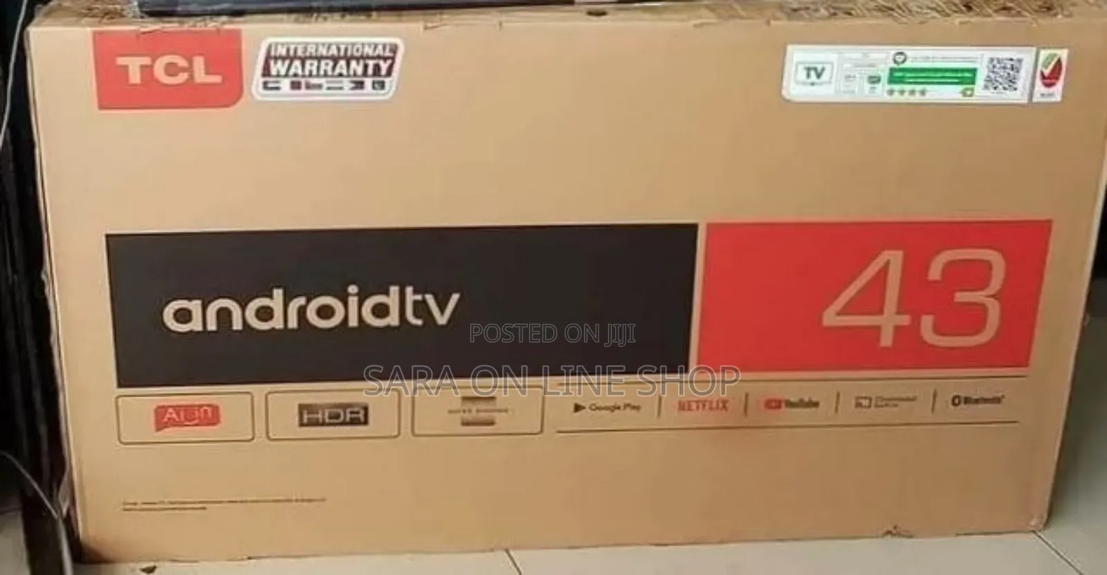 Tcl 43" Android Tv New Model ◇◇☆Free Delivery