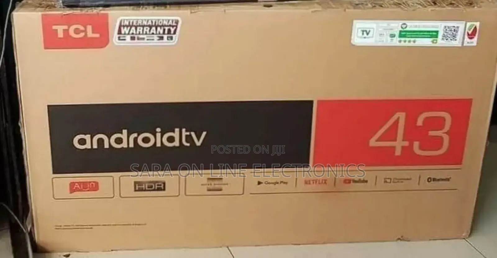 Tcl 43" Android Tv New Model ◇◇☆Free Delivery