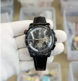 Photo - Tag Heuer Grand Carrera Calibre 36 Men’S Watch Black Leather Strap