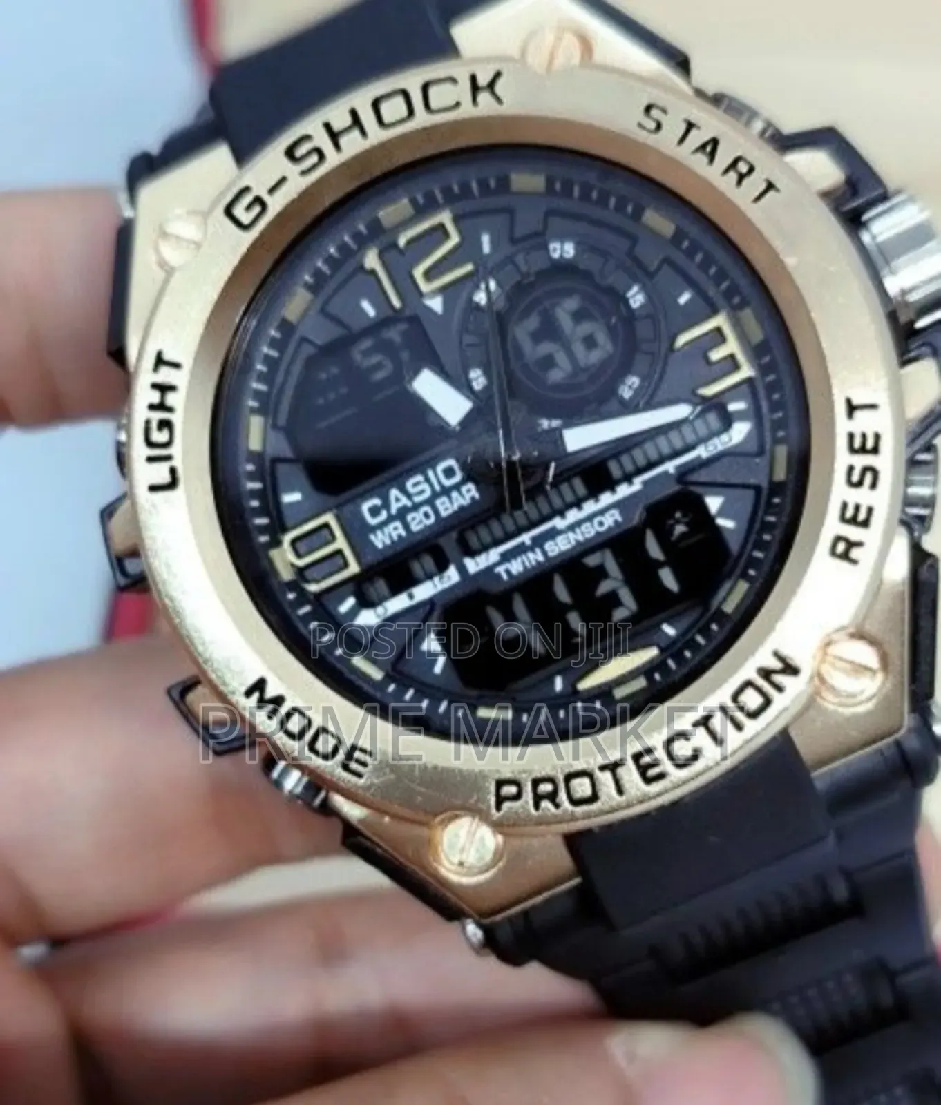 Casio G-Shock Watch Black Band With Black Gold Case
