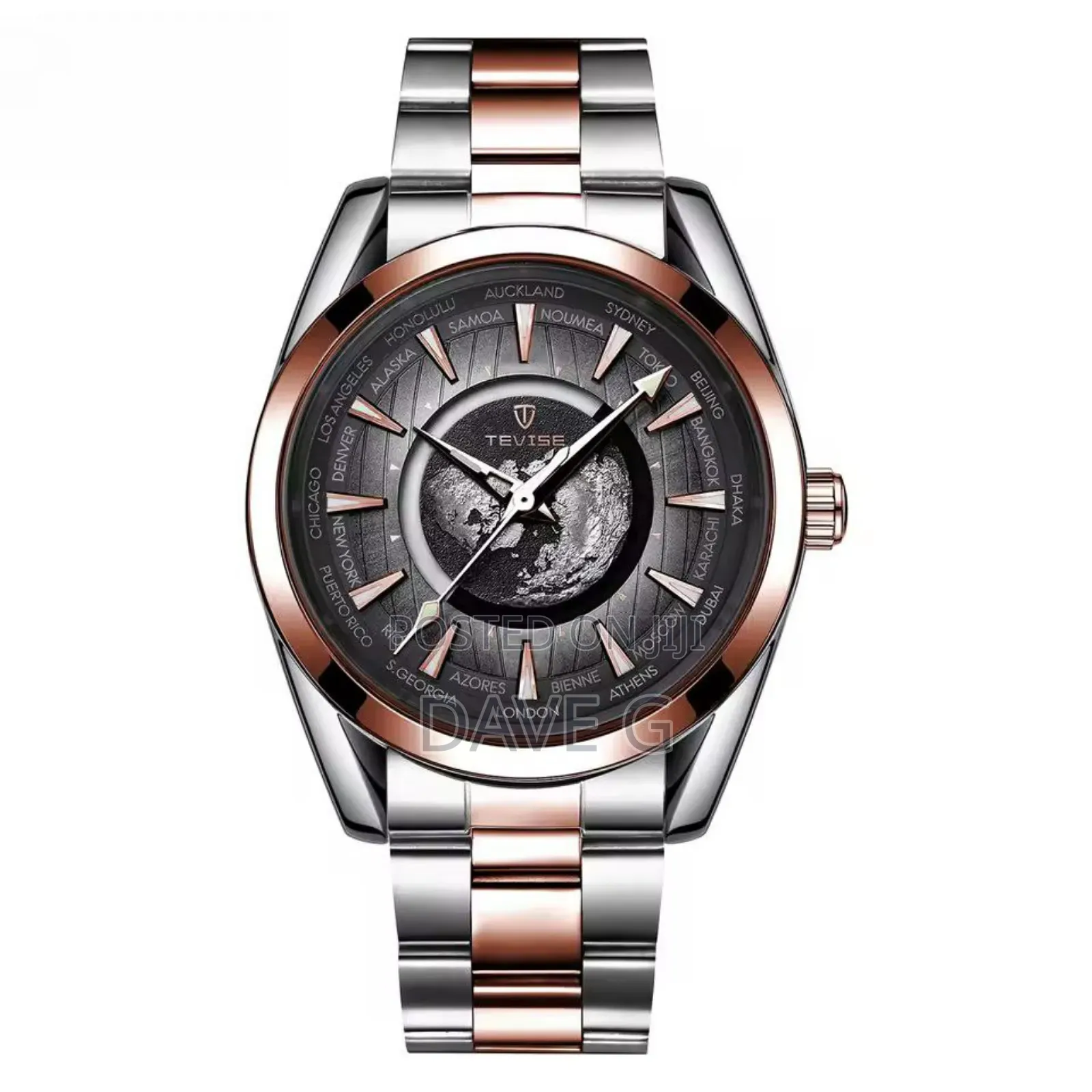 Tevise Quartz Watch for Men Top Brand Luxury Watch