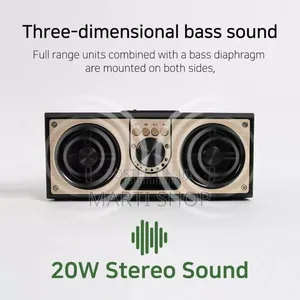 Sevan - Giftology Retro Wood 20w Bluetooth Speaker With Fm