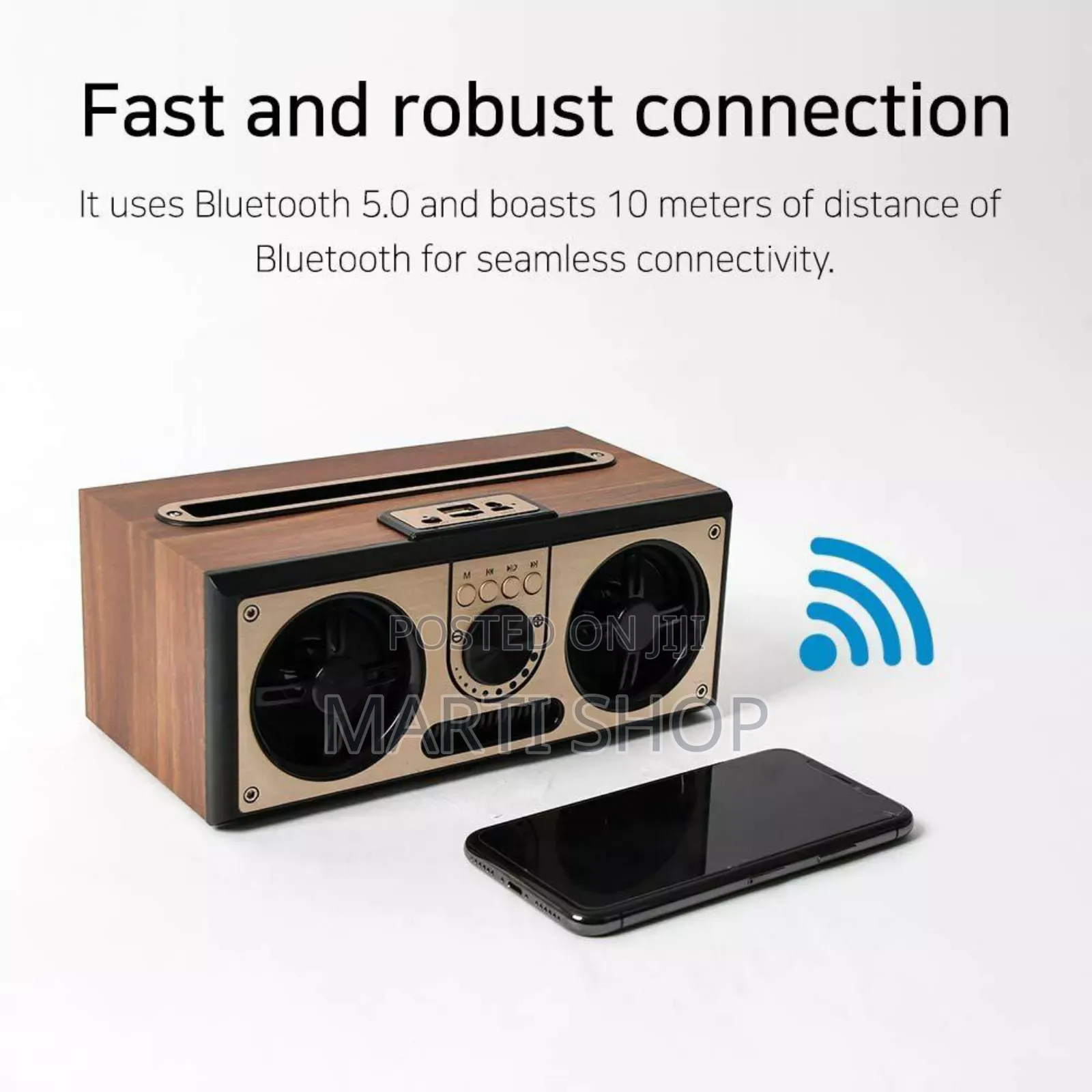 Sevan - Giftology Retro Wood 20w Bluetooth Speaker With Fm