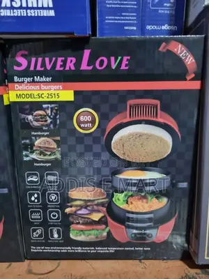 This Is A Silver Love Burger Maker