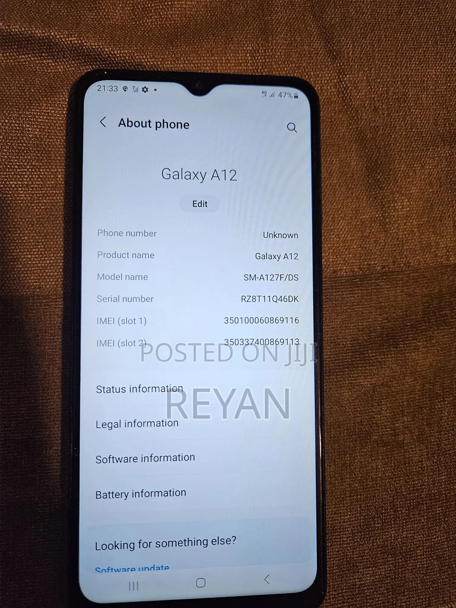 Samsung Galaxy A12 64 GB Blue