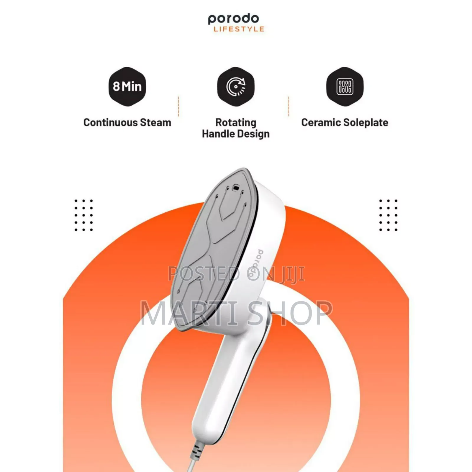 Porodo Lifestyle Mini Steam Iron