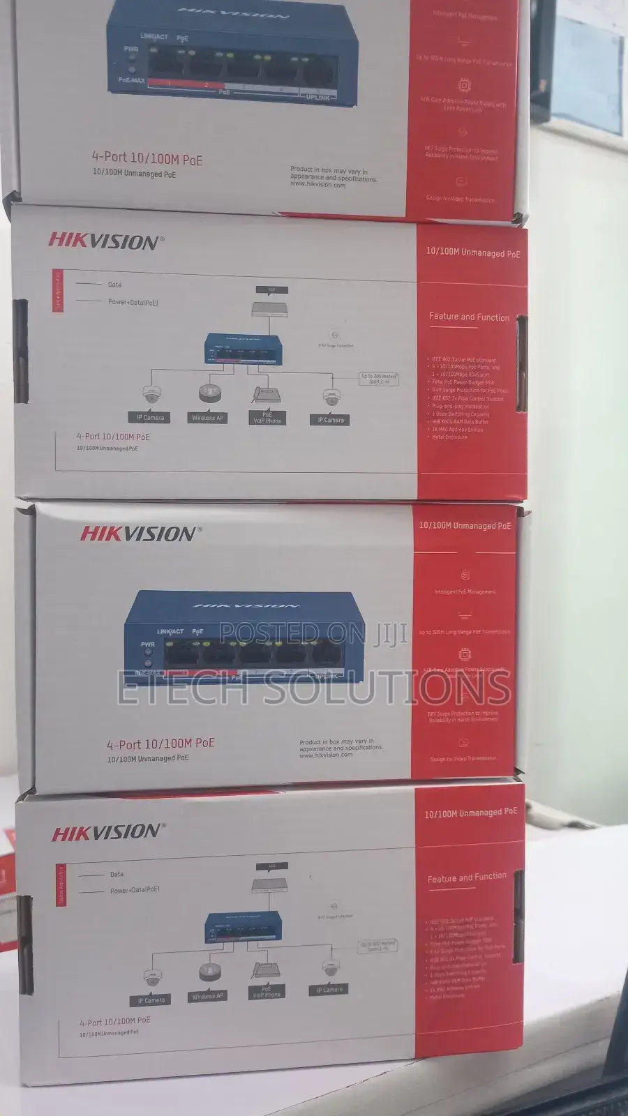 Hikvision 4 Port Poe Switch