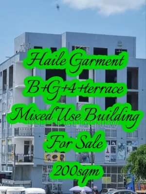 Haile Garment, B+G+4+Terrace Mixed Use Building for Sale 200sqm