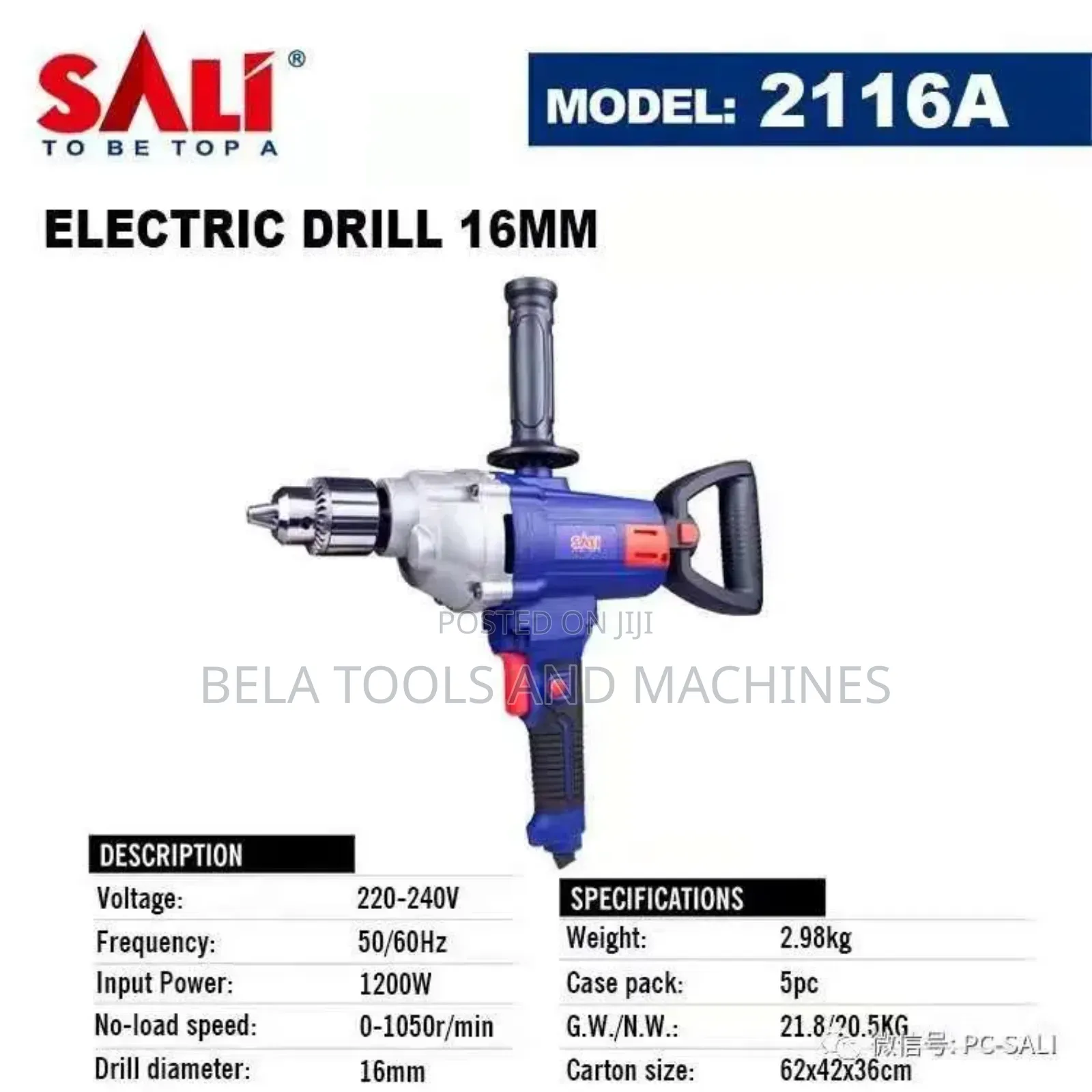 High Quality Professional Sali Drill Mixer 1200w
