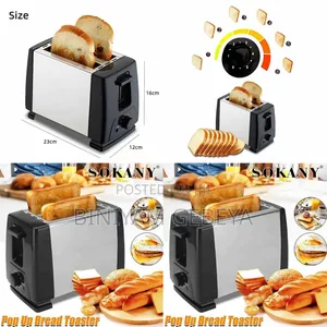 Photo - New Original 700watt ፈጣን Sokany Slice/ Bread Toaster