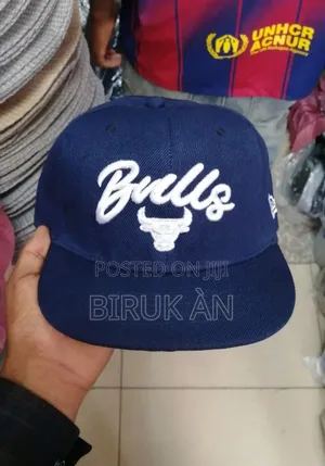 Photo - Navy Blue Bulls Flat Cap