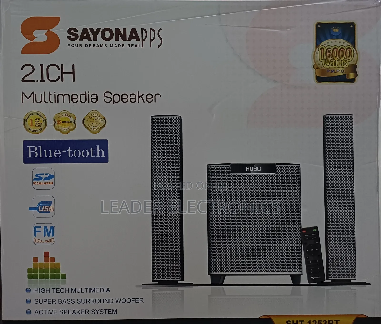 Sayonapps 2.1ch Multimedia Speaker System