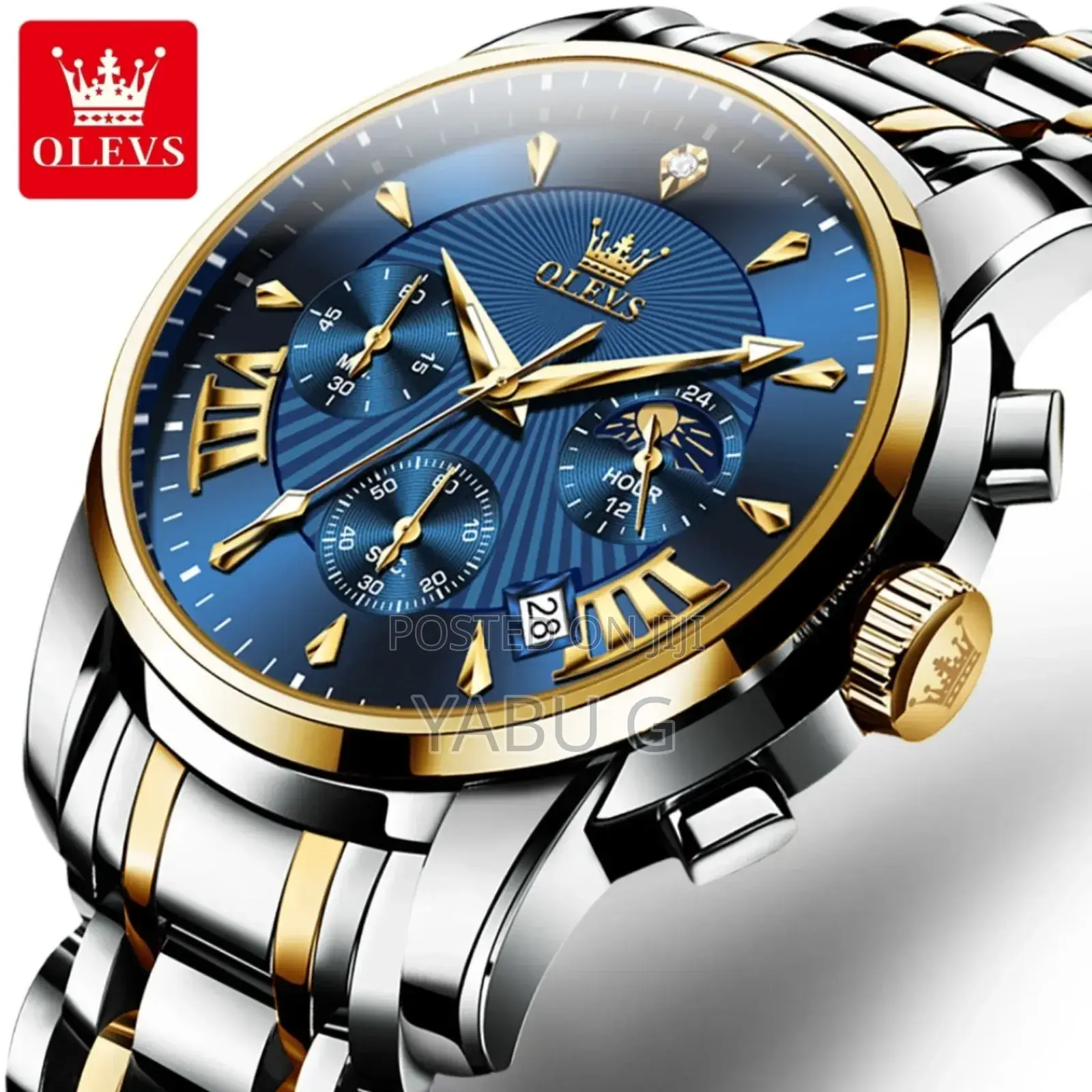 Olevs Luxury Waterproof Stainless Steel Analog Watch