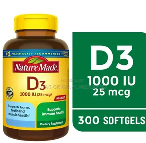Photo - Nature Made Vitamin D3 1000 Iu (25 McG) Softgels, Vitamin
