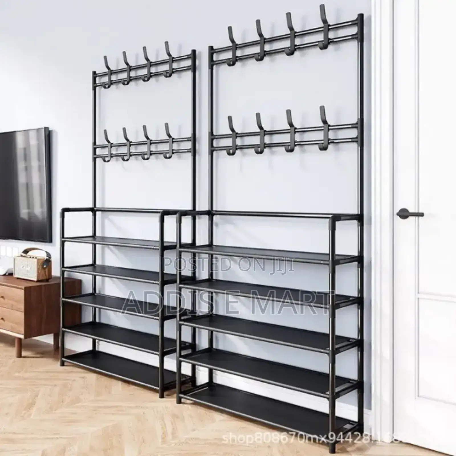 Multifunctional Shoe and Hat Rack