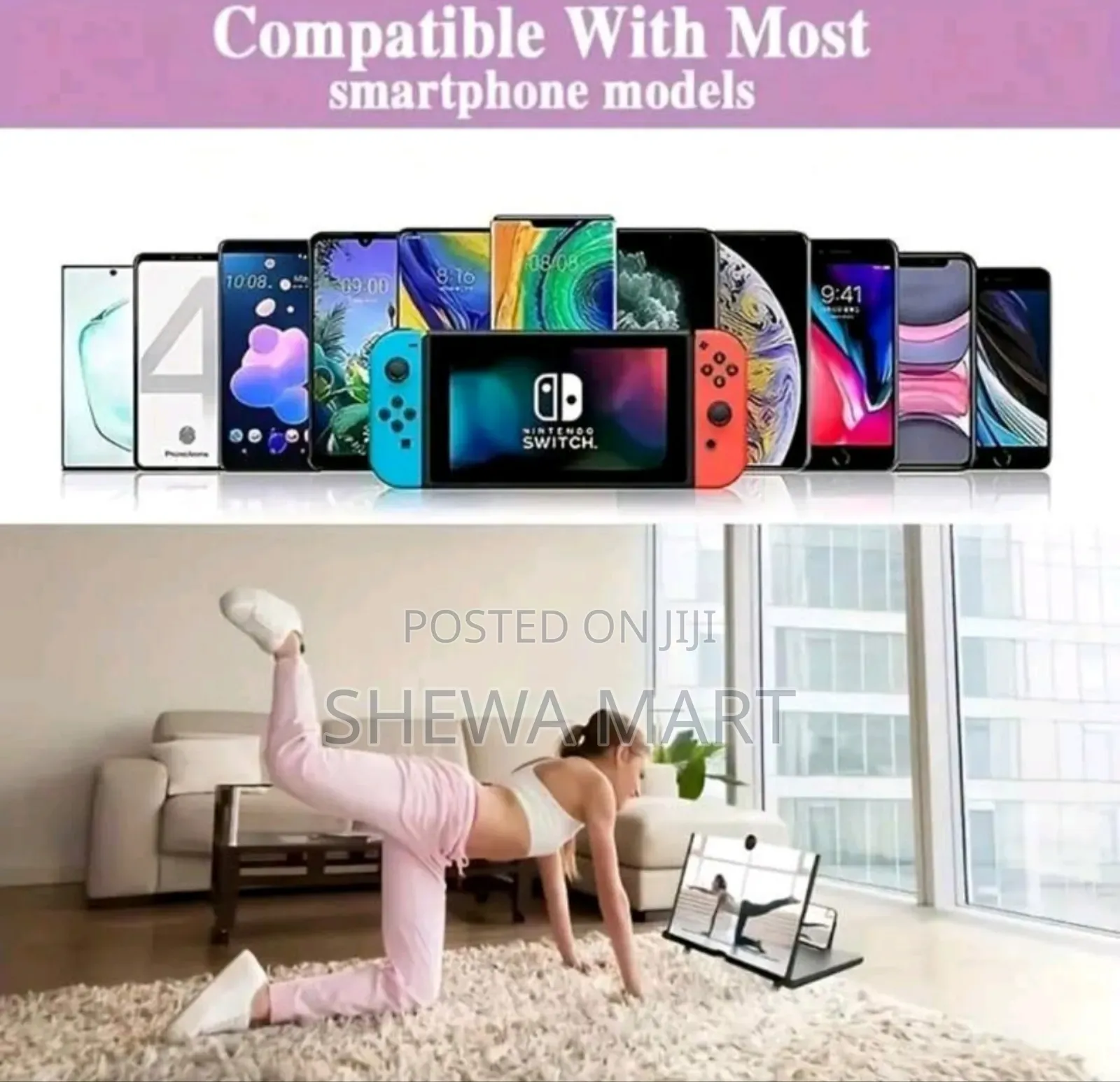 Ultra Clear Mobile Phone Screen Amplifier, New Upgraded Curved Screen